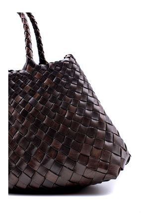 Dark brown Santa Croce small tote bag DRAGON DIFFUSION | 8893DGS6MATDKBROWN